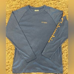 NWOT Columbia blue fishing shirt size medium